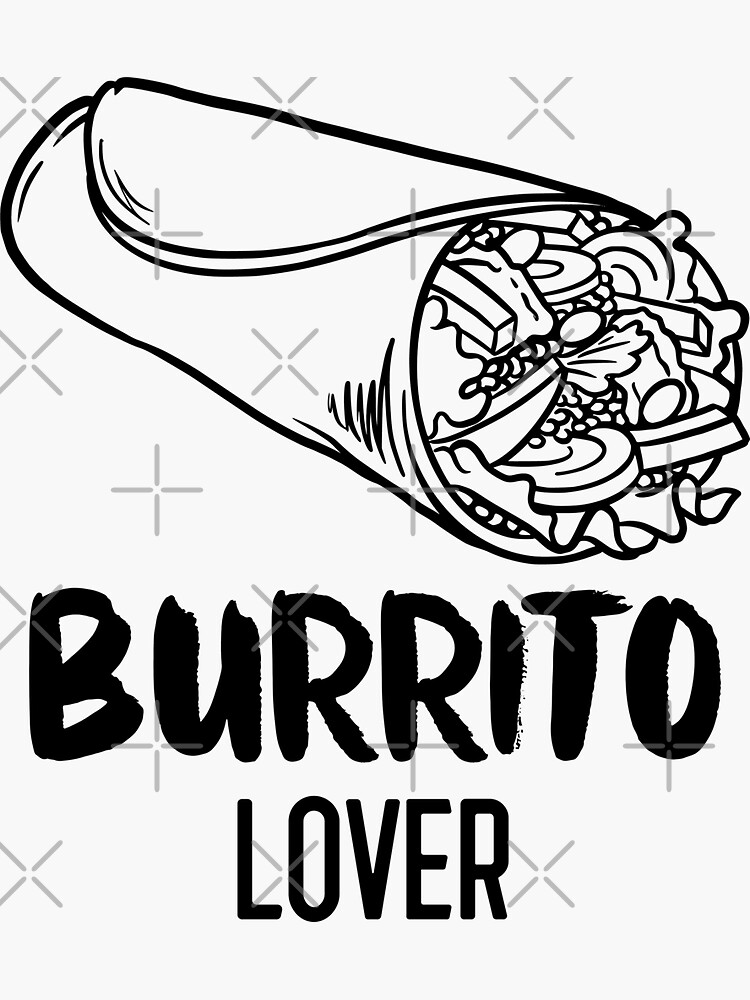 Burrito Taco Lover Mexican Food Fan Burrito Maker' Sticker