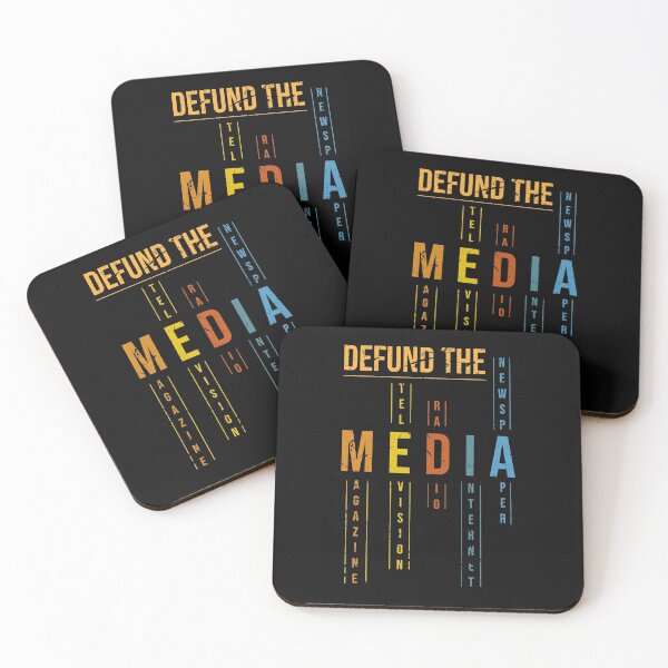Item preview, Retro Vintage Defund the media Fake News Political Protest designed and sold by 2MDesign.