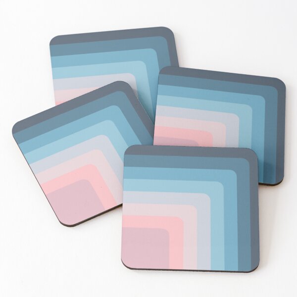 Item preview, Curve Corner Stripe Simple Blue to Pink Gradient designed and sold by carwalker13.