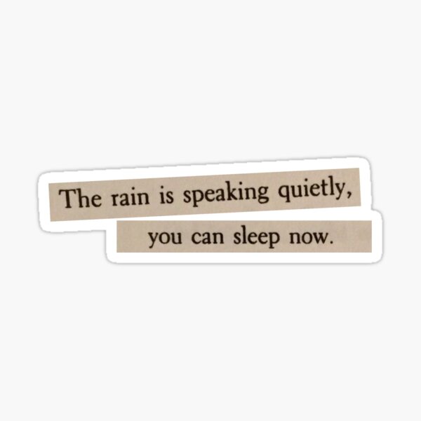 Item preview, The Rain is Speaking Quietly... designed and sold by DoodleDashCollective.