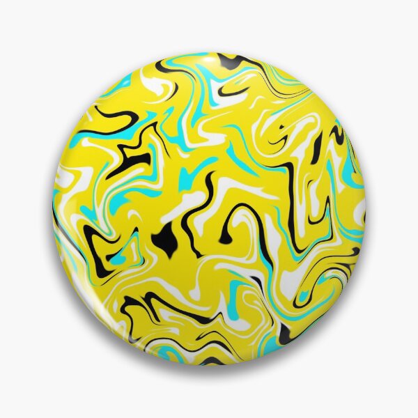 Aperçu de l'œuvre Motif de masque facial vague jaune créée et vendue par CorgDesigns.