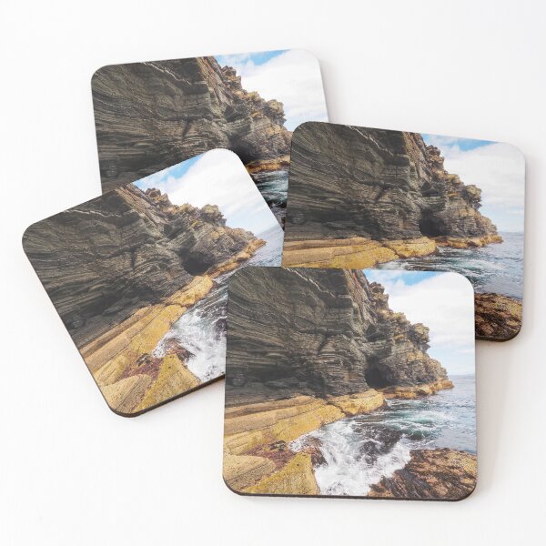 Item preview, The dramatic rock formations on the cliffs at Cantick Head Lighthouse on the beautiful Orkney island of Hoy in Scotland designed and sold by Alan Mackinnon.