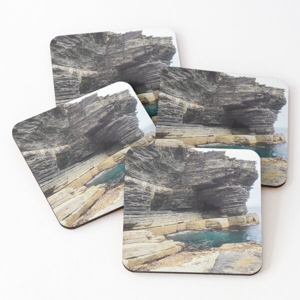 Item preview, The dramatic rock formations on the cliffs at Cantick Head Lighthouse on the beautiful Orkney island of Hoy in Scotland designed and sold by Alan Mackinnon.