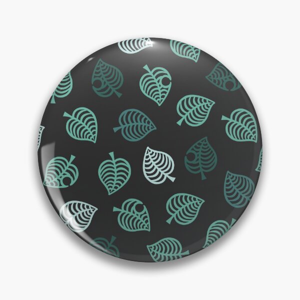Item preview, Nook Leaf Aloha Logo - Blue / Green Teal on dark Grey Color designed and sold by TheMajesticGoat.