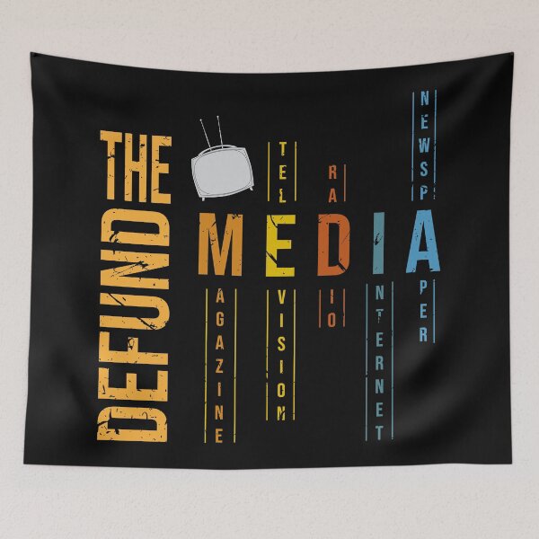 Item preview, Vintage Defund the media Fake News Political Protest designed and sold by 2MDesign.