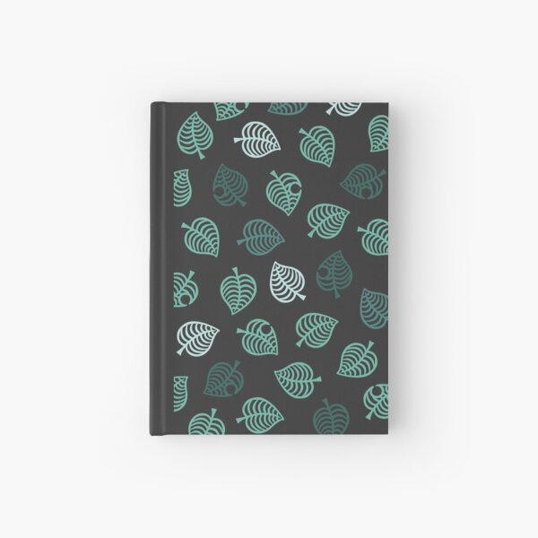 Nook Leaf Aloha Logo - Blue / Green Teal on dark Grey Color Hardcover Journal