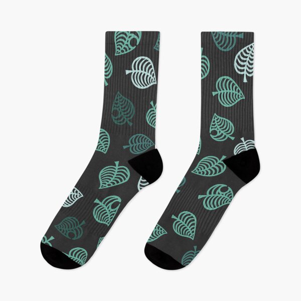 Item preview, Nook Leaf Aloha Logo - Blue / Green Teal on dark Grey Color designed and sold by TheMajesticGoat.