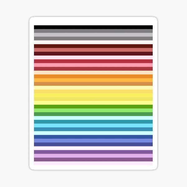 Color. Colored, multi-colored stripes. Colors. #Color #Colored #multicolored #stripes #Colors   Sticker