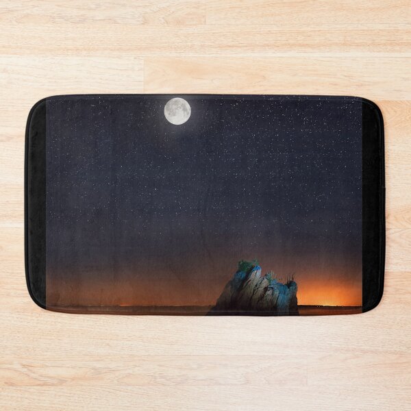 Item preview, Fool moon and stars over stone in desert designed and sold by Maks08.