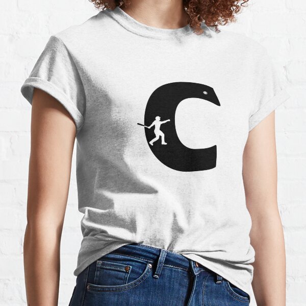 Personalized Baseball Initial C Classic T-Shirt