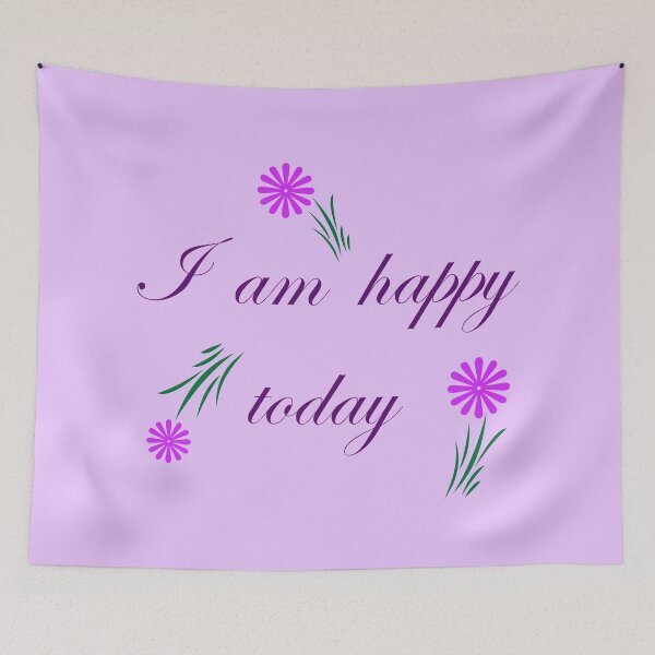 Item preview, I am happy today text designed and sold by Nikoleta Vukovic.