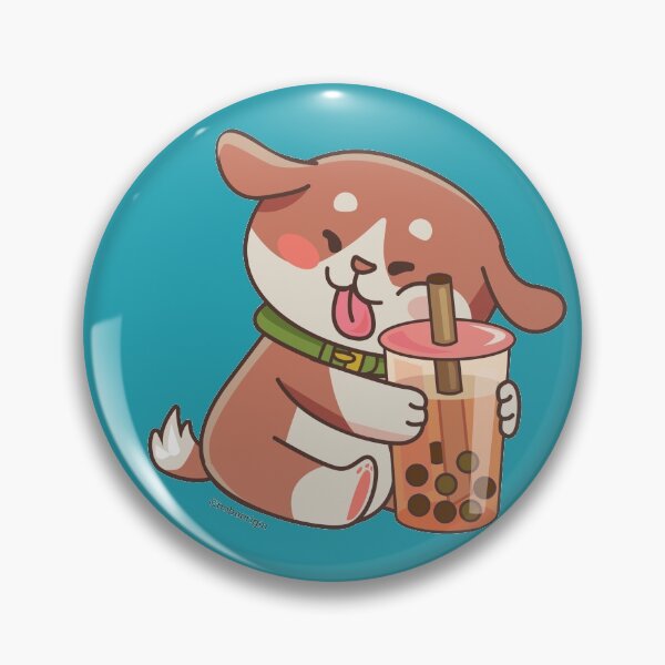 Item preview, Cute Dog Boba Artwork designed and sold by BobaOrigin.