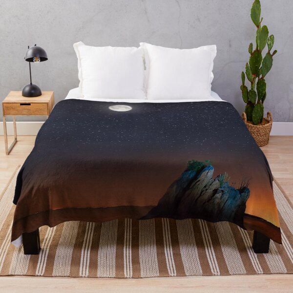 Item preview, Fool moon and stars over stone in desert designed and sold by Maks08.