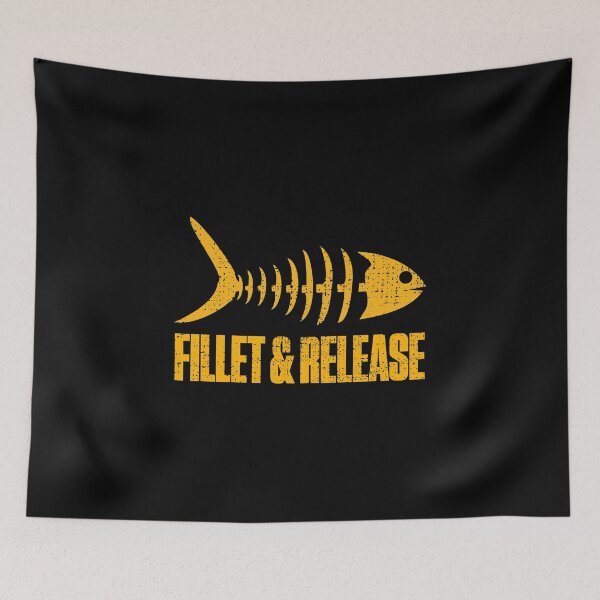 Item preview, Fillet And Release Fish Bones Fisherman Funny designed and sold by artworkbyrihen.