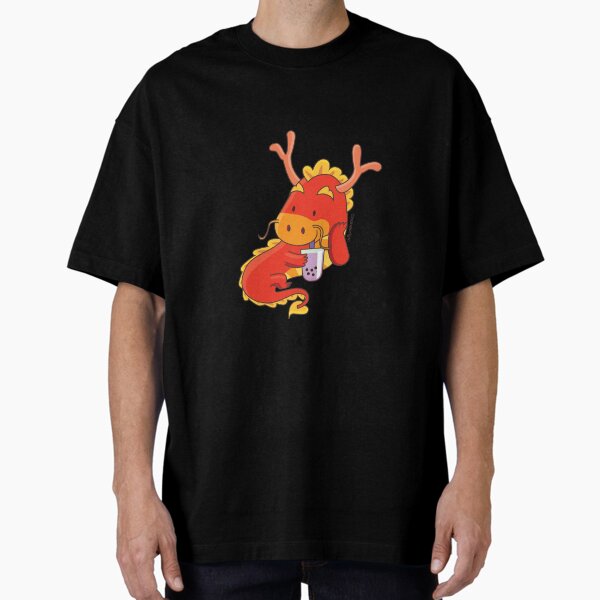 Cute Boba Dragon Oversized T-Shirt
