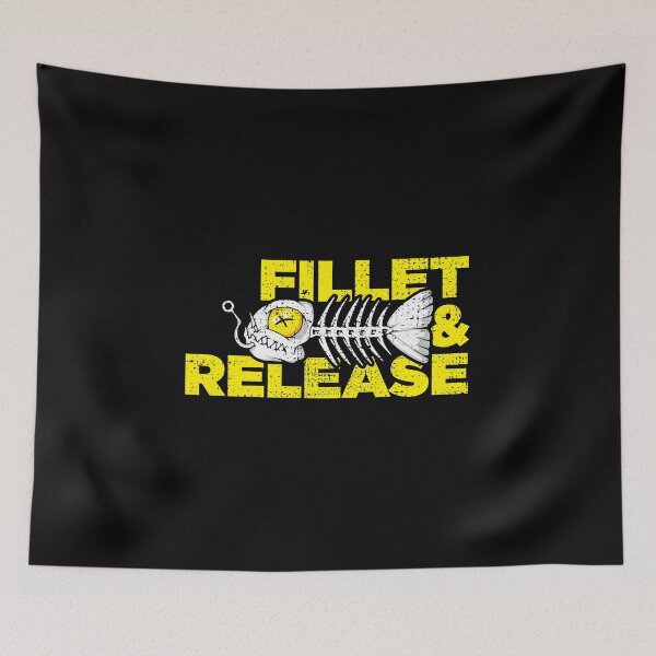 Item preview, Fillet And Release Fish Bones Fisherman Funny designed and sold by artworkbyrihen.