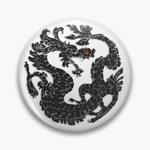Artikelvorschau, Orientalischer Drache in Schwarz 2 entworfen und verkauft von SpiceTree.
