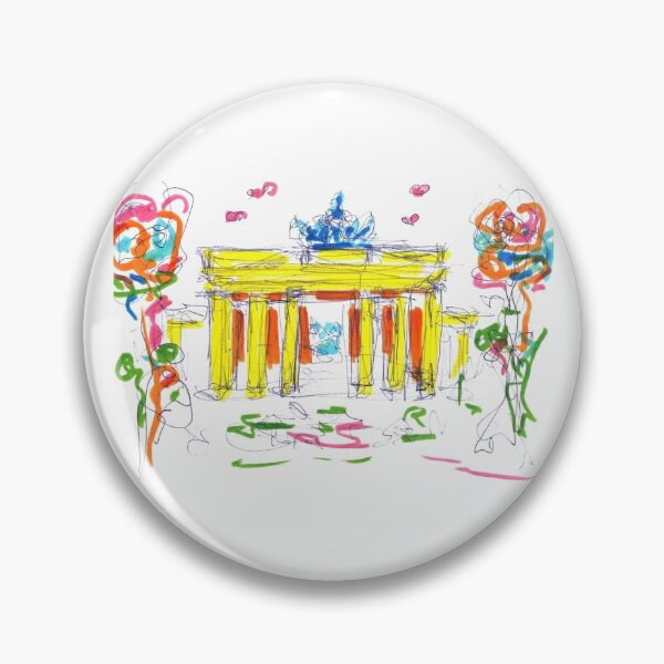 Item preview, Brandenburg Gate with roses designed and sold by Nicole Leidenfrost.