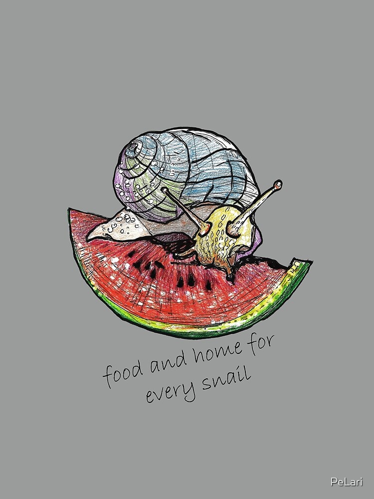 Snail eating watermelon by PeLari