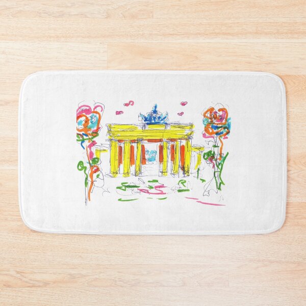 Item preview, Brandenburg Gate with roses designed and sold by Nicole Leidenfrost.