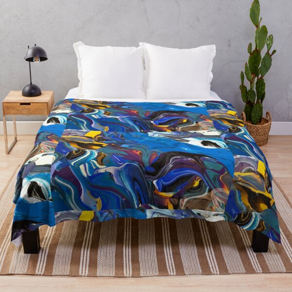 Item preview, Reminds me of the Ocean Brush Art non-trip Original Painting designed and sold by NativeAssady.