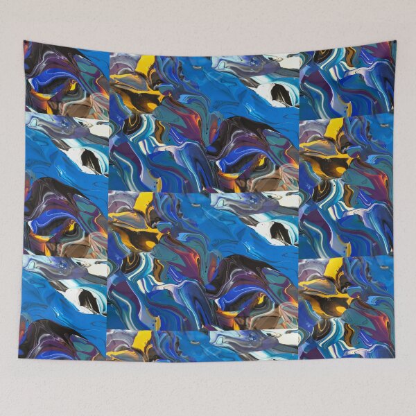 Item preview, Reminds me of the Ocean Brush Art non-trip Original Painting designed and sold by NativeAssady.