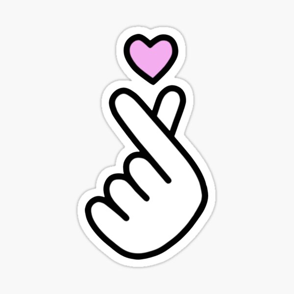 K-pop heart Sticker