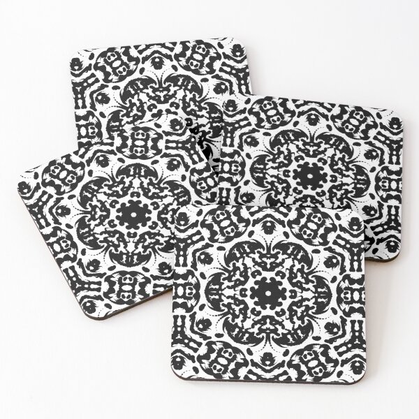 Item preview, Diseño fractal en blanco y negro 15 designed and sold by RubyzArt.