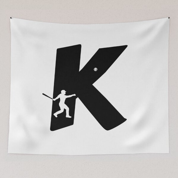 Item preview, Personalized Baseball Initial K designed and sold by TheFamilyVan.