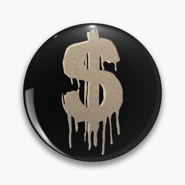 Item preview, Gold Paint Drip Money $ Sign designed and sold by MarzStudio.