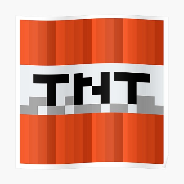 Minecraft Tnt Wall Art | Redbubble