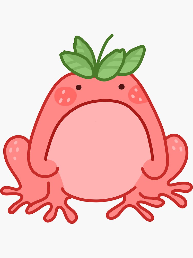 "Strawberry Frog" Sticker for Sale by eldestson Redbubble