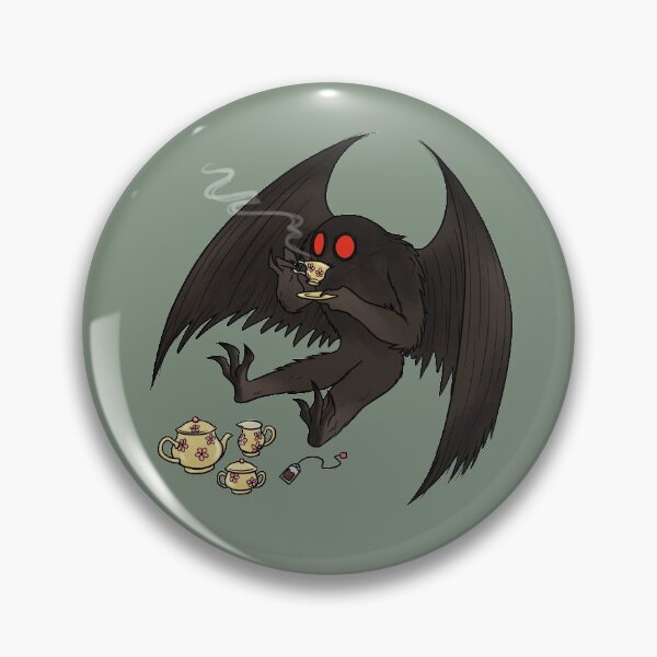 Mothman Tea Time Pin