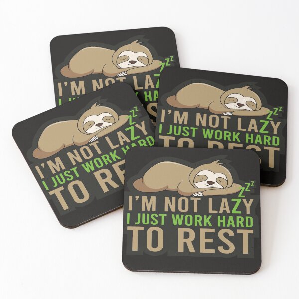 Item preview, I'm Not Lazy Sloth designed and sold by Red Canvas.