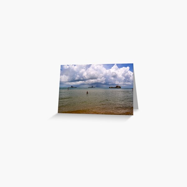 Ferries, Clouds and Storm A-Brewing Greeting Card