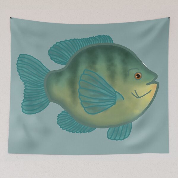 Item preview, bluegill fish designed and sold by elizabeth-r-b.