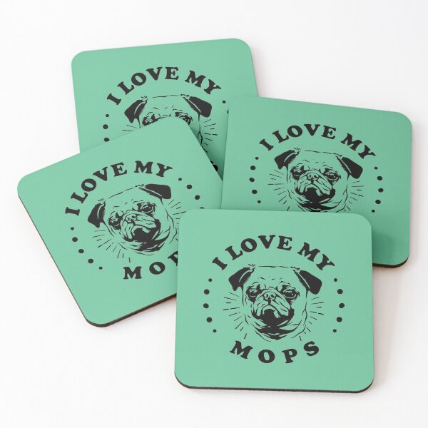 Item preview, I love my mops designed and sold by Delicarte.
