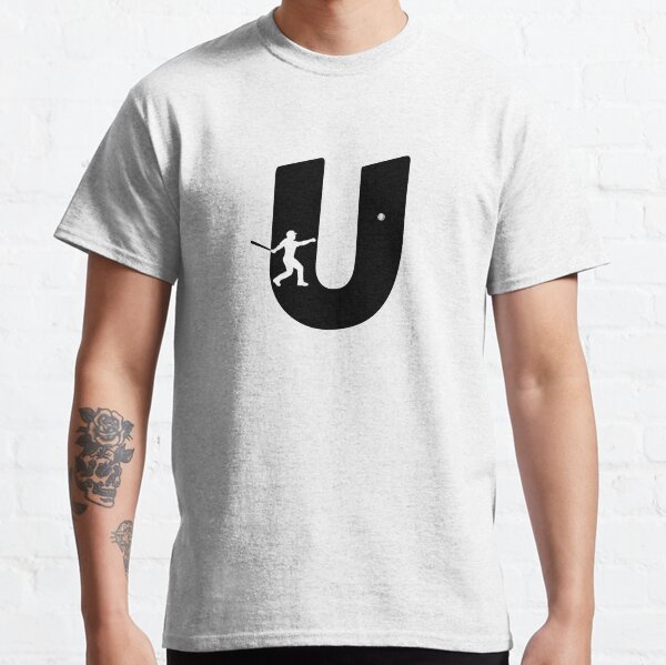 Personalized Baseball Initial U Classic T-Shirt