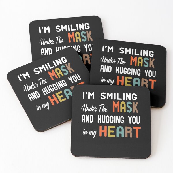 Item preview, I'm Smiling Under The mask and Hugging you in my heart designed and sold by alikassi.