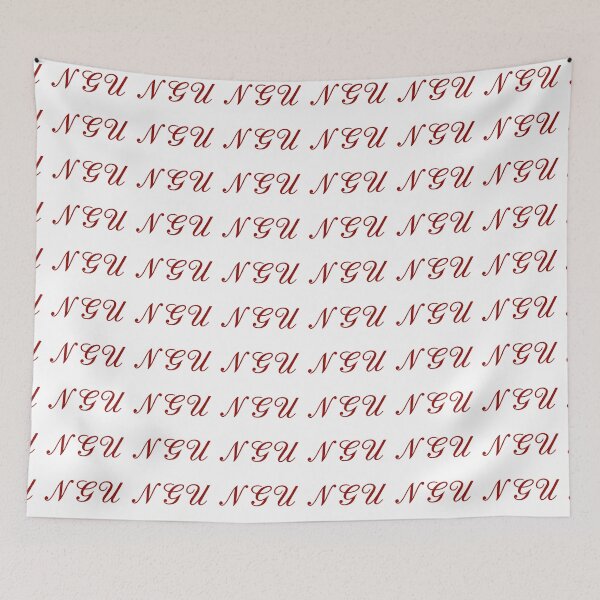 Item preview, NGU North Greenville University Red fancy Cursive font designed and sold by Delaneymaybe.