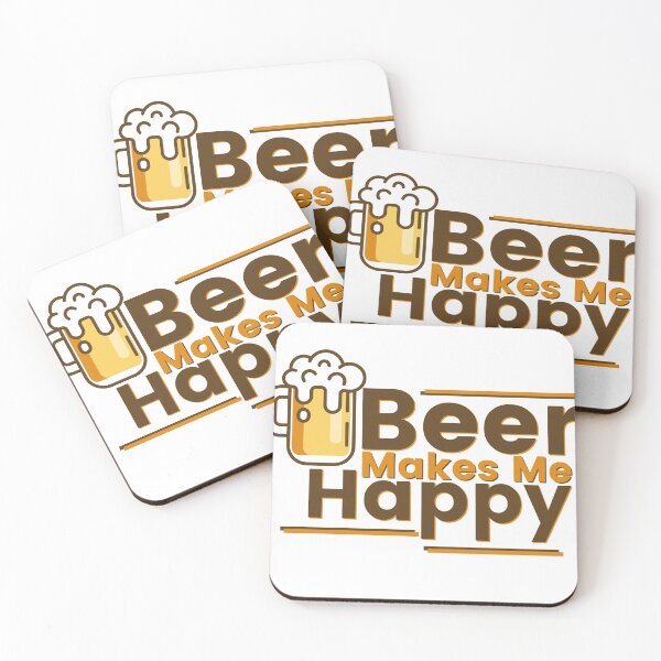 Item preview, Beer Makes Me Happy designed and sold by Johnrestrepo.
