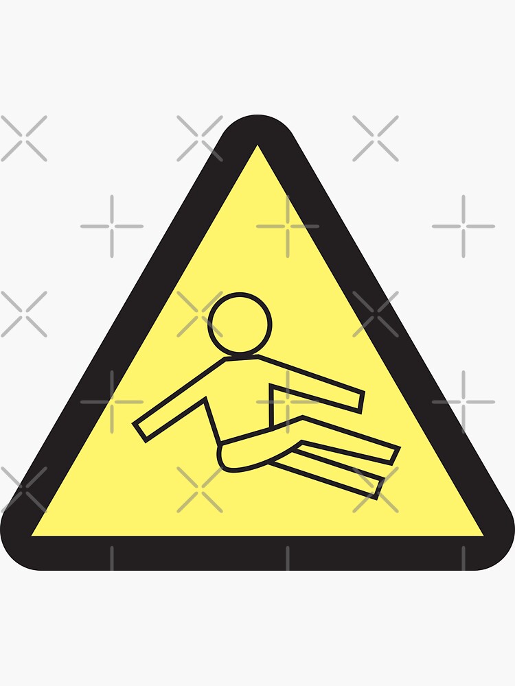 Slippery When Wet Sticker For Sale By Chrisorton Redbubble