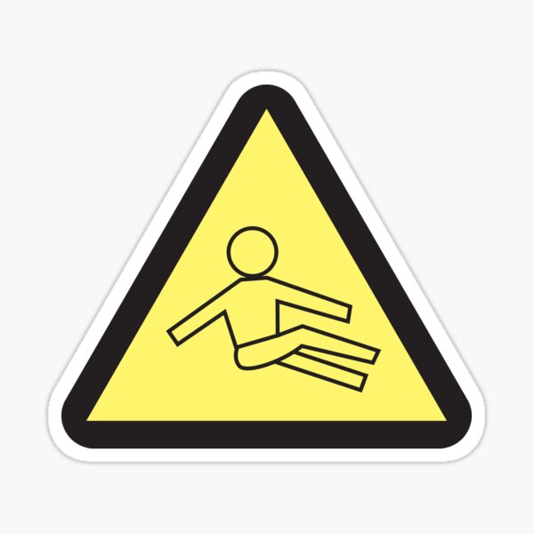 Slippery When Wet Sticker For Sale By Chrisorton Redbubble