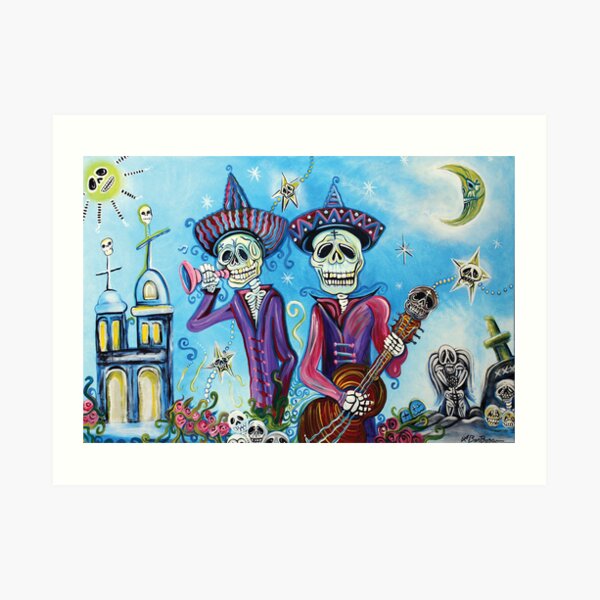 Secrets Of The Mariachi (All Saint's Day) Art Print