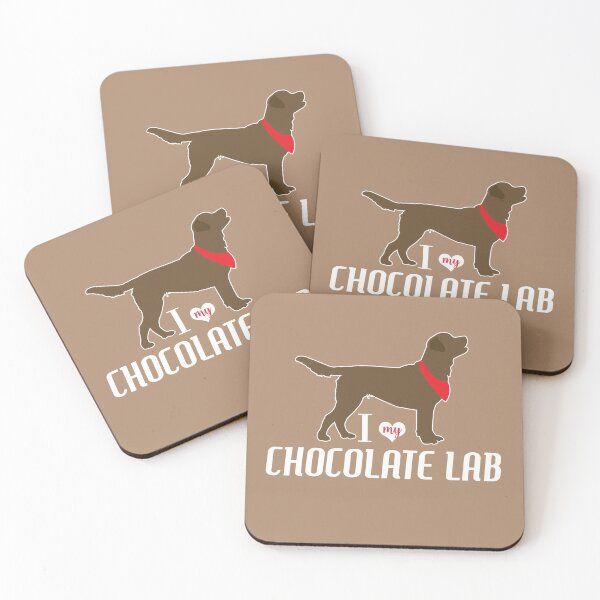 Item preview, I love my Chocolate Lab Labrador Retriever Pattern Brown Labs designed and sold by Art by Jess.