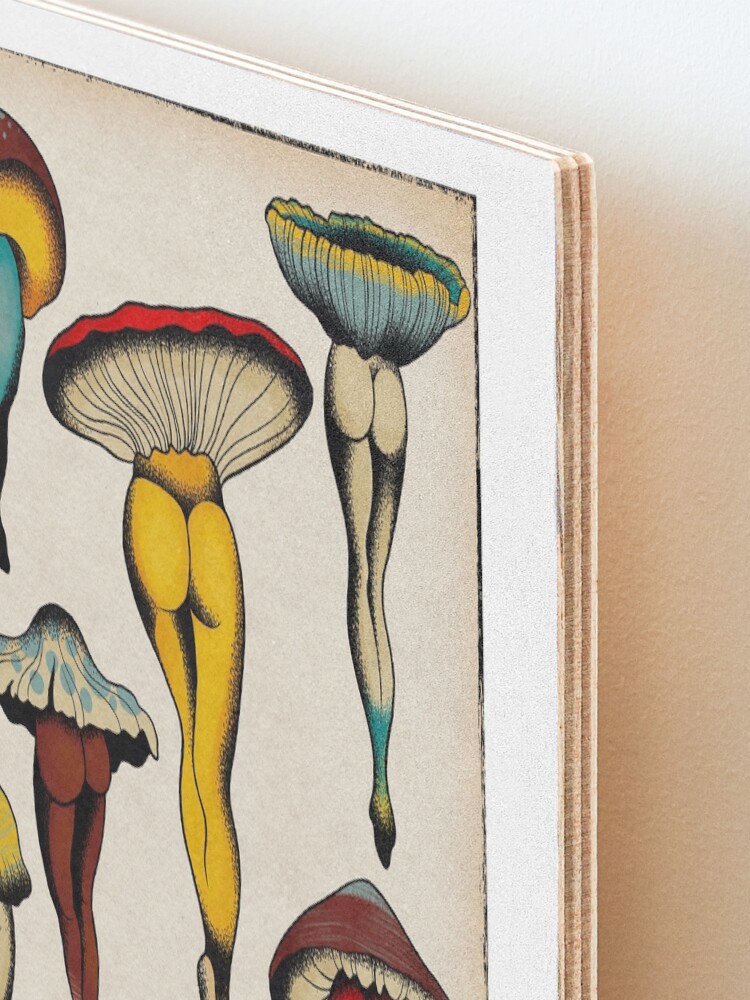 Alternate view of Sexy mushrooms tattoo flash Mounted Print