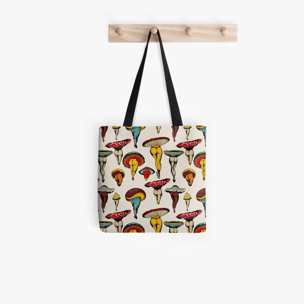 Sexy mushrooms tattoo flash Tote Bag