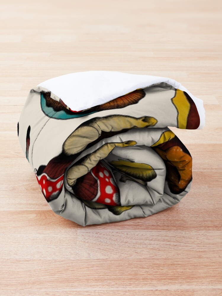 Alternate view of Sexy mushrooms tattoo flash Comforter