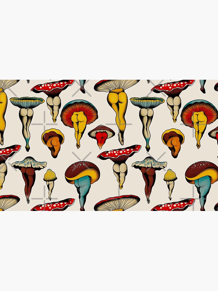 Sexy mushrooms tattoo flash by ceciliagranata