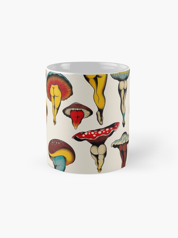 Alternate view of Sexy mushrooms tattoo flash Mug